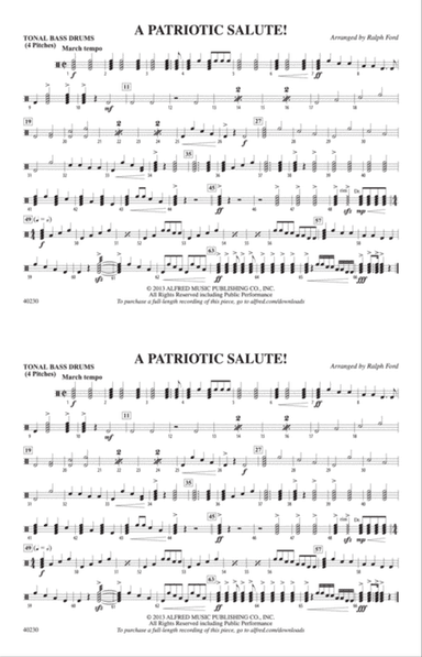 A Patriotic Salute!: Tonal Bass Drum
