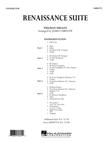 Renaissance Suite - Conductor Score (Full Score)