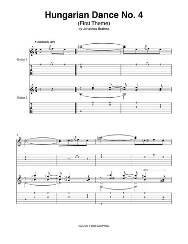 Hungarian Dance No. 4 (First Theme)