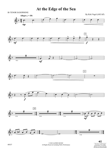 At the Edge of the Sea: B-flat Tenor Saxophone