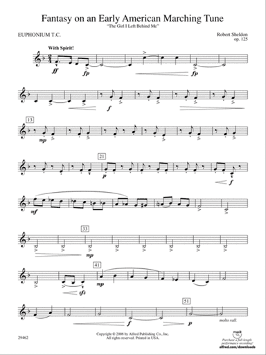 Fantasy on an Early American Marching Tune: Baritone T.C.