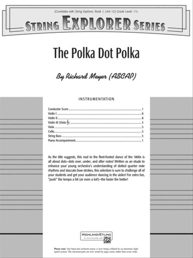 The Polka Dot Polka: Score
