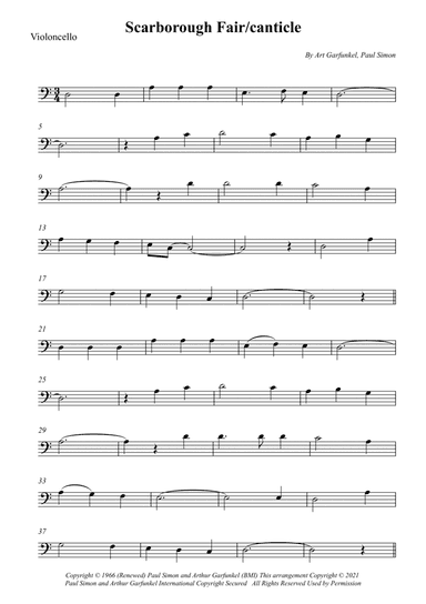 Scarborough Fair/canticle