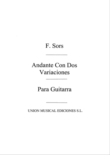 Andante Con Dos Variaciones
