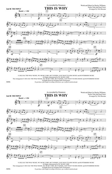 This Is Why: 2nd B-flat Trumpet