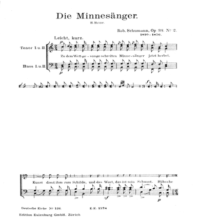 Die Minnesänger (The minstrels)