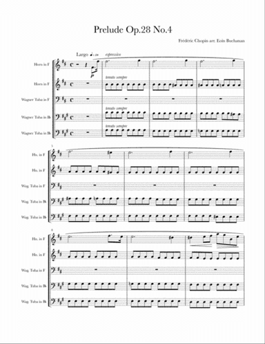 Chopin Prelude No.4 arr. for Horn Quintet