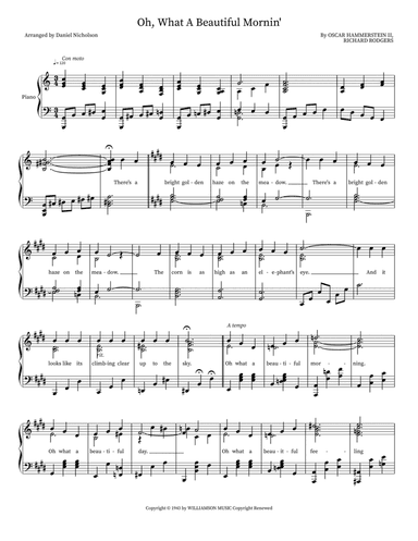 Oh, What A Beautiful Mornin'