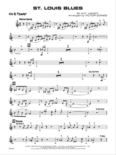 St. Louis Blues: 4th B-flat Trumpet