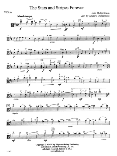 The Stars and Stripes Forever: Viola
