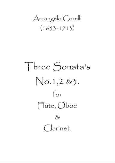 Three Sonatas No1,2 & 3