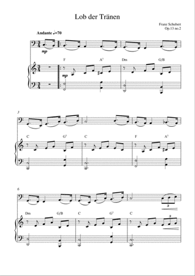 Lob der Tränen (op.13 no.2)