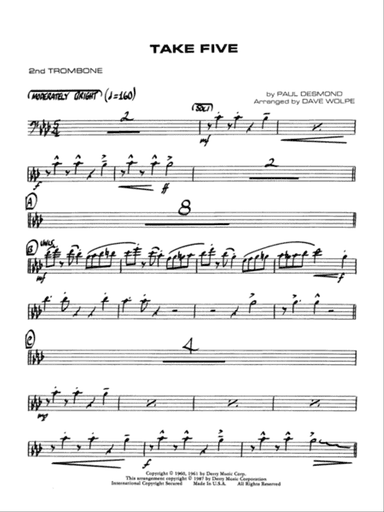 Take Five: 2nd Trombone