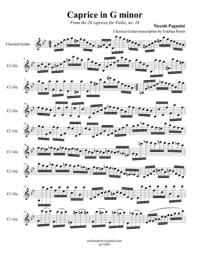 Caprice in G minor