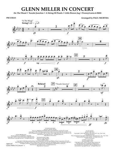 Glenn Miller In Concert (arr. Paul Murtha) - Piccolo