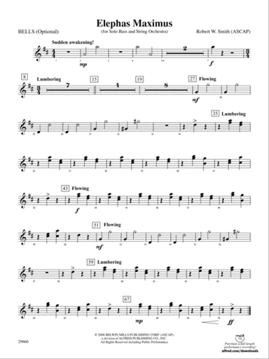 Elephas Maximus (For Solo Bass and String Orchestra): Bells