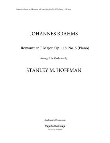 Romanze in F Major, Op. 118, No. 5