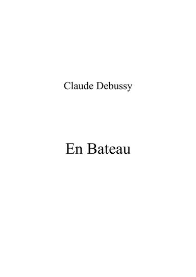 En Bateau