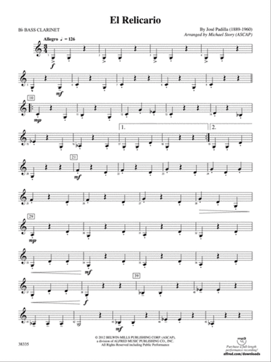 El Relicario: B-flat Bass Clarinet
