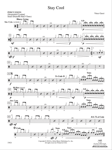 Stay Cool: 1st Percussion