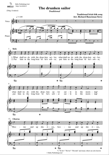 The drunken sailor (D Major)