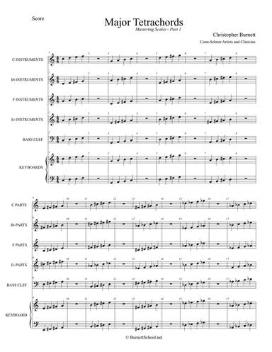 Major Tetrachords for Band - Mastering Scales - Part 1