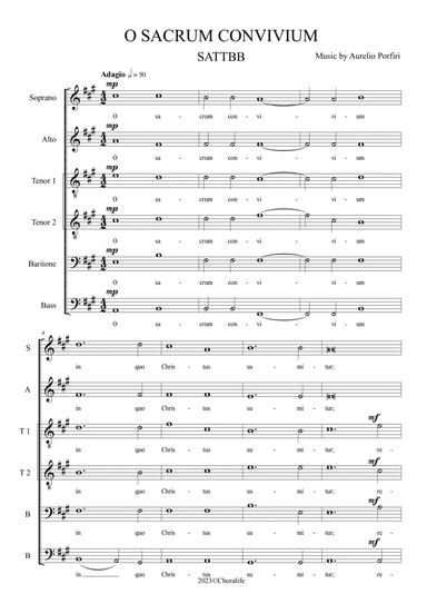 O SACRUM CONVIVIUM