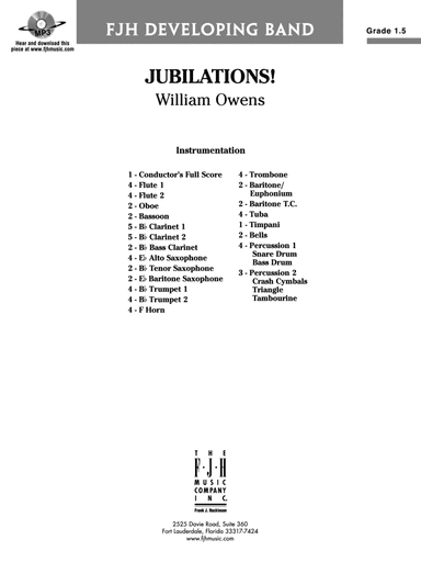 Jubilations!: Score