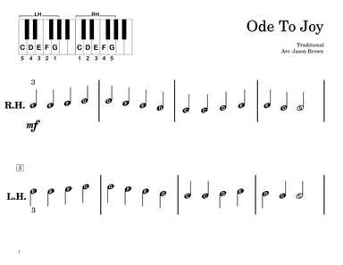 Ode To Joy (Primer Level, Pre-Reading, Full Song)