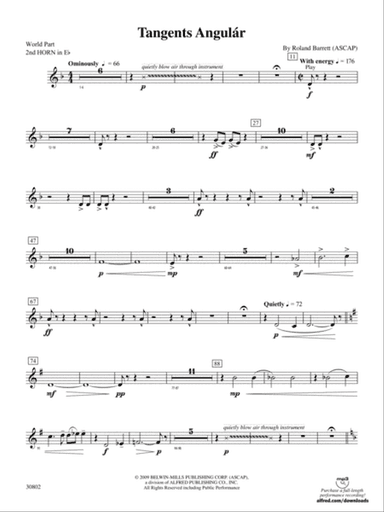 Tangents Angulár: (wp) 2nd Horn in E-flat