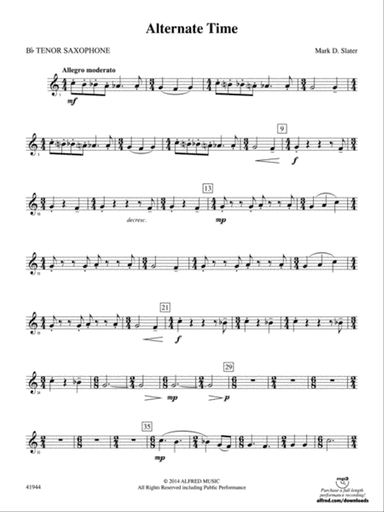 Alternate Time: B-flat Tenor Saxophone