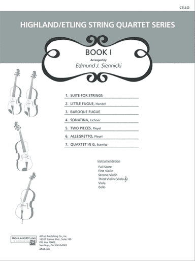 Highland/Etling String Quartet Series: Set 1: Cello
