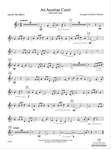 An Austrian Carol: 2nd B-flat Trumpet