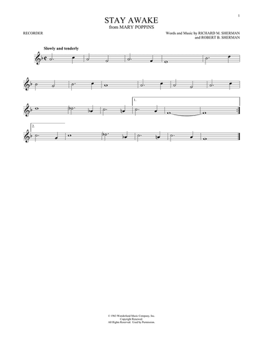 Stay Awake (from Mary Poppins)