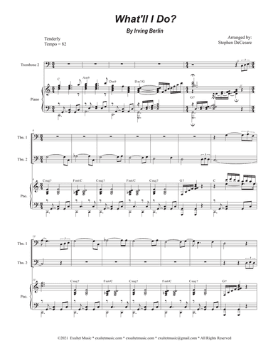 What'll I Do? (Trombone Duet)