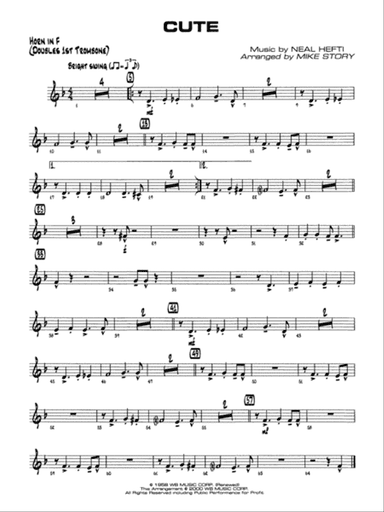 Cute: 1st F Horn