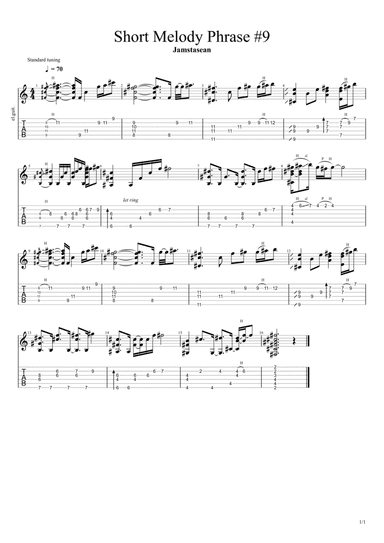Short Melody Phrase #9
