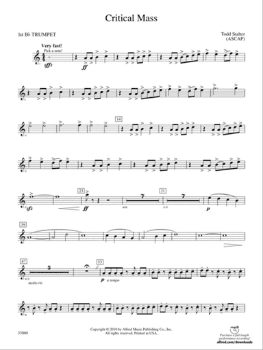 Critical Mass: 1st B-flat Trumpet