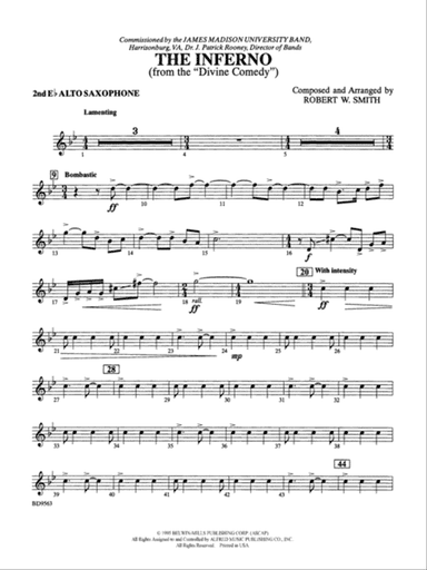 The Inferno: 2nd E-flat Alto Saxophone