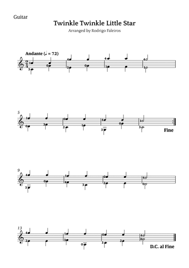 Twinkle Twinkle Little Star (for beginners)