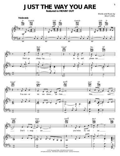 Just The Way You Are