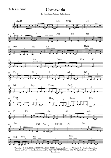 Quiet Nights Of Quiet Stars (corcovado)