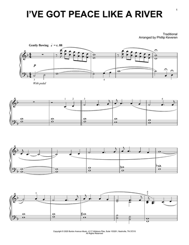 I've Got Peace Like A River (arr. Phillip Keveren)