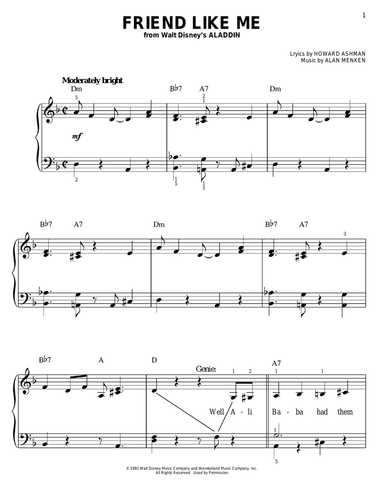 Friend Like Me (from Aladdin)