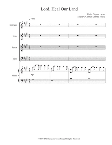 Lord, Heal Our Land for SATB Voices