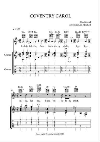 COVENTARY CAROL