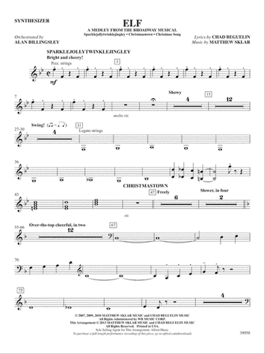 Elf: A Medley from the Broadway Musical: Synthesizer