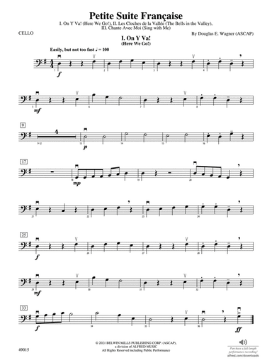 Petite Suite Française: Cello