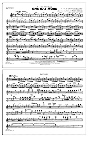 One Day More (from Les Misérables) (arr. Bocook/Rapp) - Flute/Piccolo