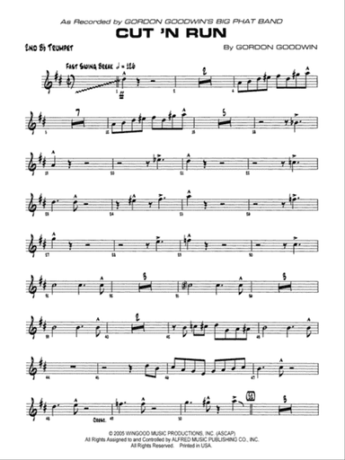 Cut 'n Run: 2nd B-flat Trumpet